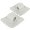 Garneck 2 Pezzi Supporto Motore in Plastica, Leggero e Resistente UV | Fissaggio Integrato per Kayak e Tubi Porta Motore, Bordi Lisci, Montaggio Orizzontale o Verticale