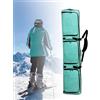 Generic Borsa da snowboard con ruote, borsa da sci da viaggio, impermeabile, di grande capacità, per snowboard, portatile e resistente, per viaggi su strada e viaggi aerei