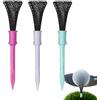 Generisch Golf Tee, design a rete, base antiscivolo, 3 pezzi | Tees da golf infrangibili per golfisti, per uomini e donne, per esercitarsi in casa, per bambini