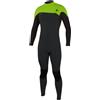 O'NEILL 2026 Uomo Hyperfreak Comp 4/3mm Zipless Muta 4971 - Tempered Steel/Day GLO