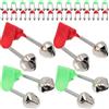 Vaguelly Campanelli Doppio Allarme per Canna da Pesca Clip-on, 50 Pezzi | Aggancio Rapido, Forte Tenuta, ABS e Metallo, per Pesca Notturna e Battuta da Riva, su Canne da Spinning