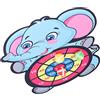 Deosdum Set di Freccette con Gancio e, a Forma di Elefante | Materiale di flanella ispessita, palline di sicurezza, include 1 gancio