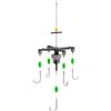 TAZIZI Esche ami da pesca multi-gancio argento Carp Tackle | Disegno della tavola, disposizione della colata d'acqua dolce della riva per la pesca del bacino idrico