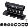WEEVDRIE Supporto a forcella per bicicletta, versatile blocco bicicletta, portabiciclette, per interni auto, bicicletta, 5/12/15 x 100 mm, 15 x 110 mm, forcella a sgancio rapido per camion/rimorchi (nero)