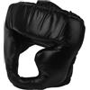 Anneome Casco da Boxe Copricapo Protettivo Chiuso in PU e Spugna, Nero, per Adulti Uomini, Allenamento di Mma e Sport Vari, Design Facciale Distintivo