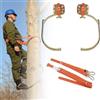 sunbiaouk Set Professionale di ramponi per Tree Climbing | Ramponi per la scalata di pali e alberi (portata 120 kg) per elettricisti, potatura e caccia