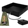 Generic Base doccia pieghevole ad altezza aumentata impermeabile con foro di | Base pieghevole esterna per box doccia con base per tenda da bagno per animali domestici RV