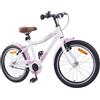 KTHLBRH Bicicletta per Bambini 18 Pollici in Acciaio Rosa per 5-7 Anni