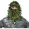 Generic Foglia Camouflage Face Cover - Traspirante Ghillie Head Cover | Outdoor | Copertura per il viso in poliestere leggero con design mimetico a foglia per caccia, campeggio e attività all'aperto.
