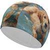 FJQWKLF Cuffia da nuoto antiscivolo per cani Golden Retriever, adatta a uomini e donne, per cani a pelo lungo o corto.
