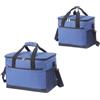 LatoYard Oxford - Borsa termica per il pranzo, 30 l, impermeabile, in tessuto Oxford | Grande capacità di 30 litri, mantiene il cibo caldo o freddo per ore, fodera in PEVA a tenuta stagna, cerniere robuste