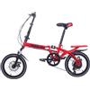 QKBMFK Bicicletta Pieghevole Da 16 Pollici Per Donna, Telaio In Acciaio Ad Alto Tenore Di Carbonio, Bici Urbana Pieghevole Unisex Leggera, Disponibile In 3 Colori