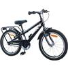 KTHLBRH Bicicletta per Bambini 18 Pollici in Acciaio Nero | Sella anatomica, freni a cerchione, telaio in acciaio, ruote 18 pollici, uso su vari terreni