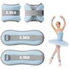 BOFITENG Pesi per caviglia per gambe e braccia, confezione da 2 pezzi | Pesi per caviglia regolabili (0,3 kg/0,5 kg/0,75 kg/1 kg/1,5 kg/2 kg ciascuno), per donne e uomini, palestra, fitness