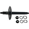 Tufgo Asse ruota posteriore per bicicletta, diametro 17 mm | Metallo ad alta resistenza, lunghezza 180 mm, diametro 17 mm, distanza fori 60 mm, compatibile con Tacx Trainer