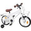 KTHLBRH Bicicletta per Bambini 14 Pollici per Bambini da 3 a 5 Anni | Forcella in acciaio, velocità singola, sella anatomica, sistema di frenata classico, stile classico