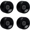 Aundhegrtt Ruote Metallo 78A | Ruote in PU + metallo, 78A, ABEC-9, colore nero, per pattini a doppia e skateboard.