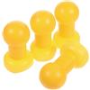 DIYEAH 4 Pezzi Tappi per Tubi Trampo, Plastico Giallo 2,5 CM | Copertura per Pali Dell'enclosure, Installazione Rapida, Aderenza Salda, per Giardino e Montaggio Domestico
