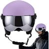 Generic Casco da sci da uomo traspirante occhiali da snowboard | Casco protettivo da sci da neve per donne, giovani, adulti, sciatori, snowboard, discesa, resort, sport all'aria aperta,