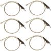 OXDASW 6 Accessori da Pesca alla Carpa, 70 cm, 20,3 kg, Leadcore Carp Rigs Ready | Leadcore Safety Lead Clip, elicottero Carp Ready Hair Rig Leader accessori montaggio pre set
