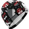 FJQWKLF Cappellini da nuoto natalizi con simpatici cani dei cartoni animati per capelli corti e calvi, impermeabili, per donne, protezione dei capelli e riduzione a resistenza, gorro de natación para homb