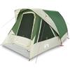 Generic Tenda Familiare Impermeabile per 6 Posti Verde con Borsa per il Trasporto | Poliestere con rivestimento in PU, aste in fibra di vetro, pareti in rete per la ventilazione, tenda esterna rimovibile