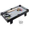 idqwsswt Tavolo da Biliardo in Miniatura, Compatto e Divertente per | chiuso, famiglia, amici, bambini e adulti, gioco da biliardo portatile, palline da gioco, stecche da , portaoggetti