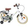 KTHLBRH Bicicletta per Bambini 16 Pollici in Acciaio Bianco | Manubrio e sella regolabili, reggisella telescopico, sella anatomica, freni classici, impugnature in gomma, uso su sentieri