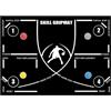 Aundhegrtt Tappetino Allenamento Basket per Coordinazione velocità Compatto | Leggero 1,7 kg, tracolla inclusa; dimensioni 120 x 80 cm, gomma resistente all'usura, silenzioso su pavimenti indoor e gara.
