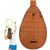 Zestivra Borsa per racchetta da badminton multifunzionale di grande | Borsa a tracolla per racchette, zaini per tennis, viaggi, sport all'aria aperta, palestra, fitness, escursionismo