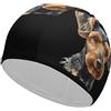 FJQWKLF Cuffia da nuoto unisex per cani Airedale Terrier, adatta a uomini e donne con pelo corto o lungo, alla moda.