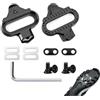 YDAKGUEY SPD Cleats, 2 tacchetti per bicicletta con 2 piastre metalliche antiscivolo, 2 rondelle, 4 viti e 1 chiave a brugola, compatibili con Shimano MTB SPD pedali per pedali SPD, mountain bike, indoor