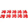 Generic 60mm 4 Pale Set da 10 Plastica Ad Alta Durezza Eliche per Barche per