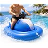 ZXSMYY Moto d'Acqua Gonfiabile con Motore Elettrico, Gommone Elettrico | Con Marcia Avanti e Retromarcia, Motore da 46 W, Struttura in PVC, Portata di 120 Kg, per Gite Al Lago