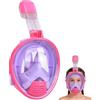 Wsobue Maschera subacquea per bambini, maschera completa da snorkeling, campo visivo a 180°, compatibile con fotocamere sportive, facile da respirare, set da snorkeling per bambini di età compresa tra
