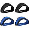 JRYXDS Cinghie per Pedale Della Bicicletta, 4 pezzi Ciclismo Antiscivolo Pedale Punta Clip Doppia Cinghia Magica Cintura di Fissaggio Cintura, per Pedali Bici Fixed Gear Bike Cyclette