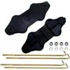 Phoddar Kit di tenuta della batteria del carrello da golf per G29 Drive 2007-Up | Sostituisce JW2-H2133-00, 90201-08310, bullone a J da 12,5, dado, piastra in plastica. Zincato, resistente alla corrosione