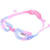 JECOMPRIS Occhialini da Nuoto Trasparenti Rosa, Doppie Cinghie | Silicone e Pc, Tenuta Guarnizioni, per Vedere Sott'acqua in Piscina e Proteggere gli Occhi