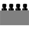 Generic Dart Weights - Regolazione di precisione per accordatura | Pesi per freccette filettati in ottone, 4 pezzi, 2BA, dilettanti, famiglia, intrattenimento, feste, club, allenamento