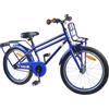 KTHLBRH Bicicletta per Bambini 22 Pollici Acciaio Blu Scuro | Telaio acciaio,forcella acciaio,freni tiro lineare e coaster,sella anatomica,parafanghi,1 velocità,sospensione rigida,gomma