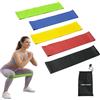 Generico TWENTY-EIG28T Fasce Elastiche Fitness Donna - Set 5 Bande Loop in Lattice con Borsa Mesh - Home Gym Yoga Pilates