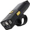Qusinfc Daily Ride - Fanale anteriore per bicicletta, montaggio su manubrio | Faro a pannello solare con controllo del fascio di luce e supporto a cinghia per passeggiate serali e notturne
