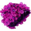 AUTSUPPL Cuffia Piscina Donna Stoffa a Fiore, Leggera, Porpora, Mare | Nylon, Protegge Chioma e Orecchie, Facile da Indossare e Togliere, per Spiaggia e Piscina