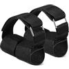 DOITOOL 2 Pezzi Cinghie per Caviglia per Manubri, Nero, per Allenamento | Fasce Fibbie Metalliche Rinforzate, Chiusura a Strappo, per Casa, Fisioterapia e Uso Unisex