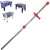 Roberto Sport Asta per Calcio Balilla telescopica rientrante 840x18 mm con Un ometto Rosso (Portiere) in Acciaio temperato ad Alta Resistenza. Adatta a Modelli Champion,Competition,PRO Winner