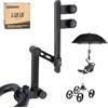 10L0L Heavy Duty Golf Push Cart Ombrello Stand | Aste per ombrelloni fino a 0.6 in / 1,5 cm di diametro (si adatta a manici dritti/curvi/grandi); si installa su barre rotonde