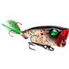 Generico Esche da pesca in acque dolci, esche da nuoto rigide Occhi 3D realistici | Esca dura realistica con pennacchio Ganci tripli galleggianti affondanti con azione
