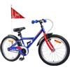 KTHLBRH Bicicletta per Bambini 18 Pollici, Acciaio, Blu Scuro | Età 5-7 anni,ruote 18 pollici,materiale acciaio e gomma,singola velocità,manubrio e sella regolabili,freni classici