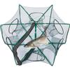 Générique Granchio Trap Net - Net Da Pesca Pieghevole | Trappola Di Gamberi Portatile | Aragoste | Trappola di granchio con cerniera a 6 fori per piccoli pesci, rete multiuso leggera per avventure di pesca