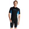 X-mAnTA Muta da donna e uomo, a maniche corte, con cerniera posteriore, in neoprene, 2 mm, per sport acquatici